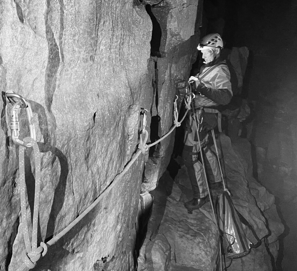 Rope and ladder caving